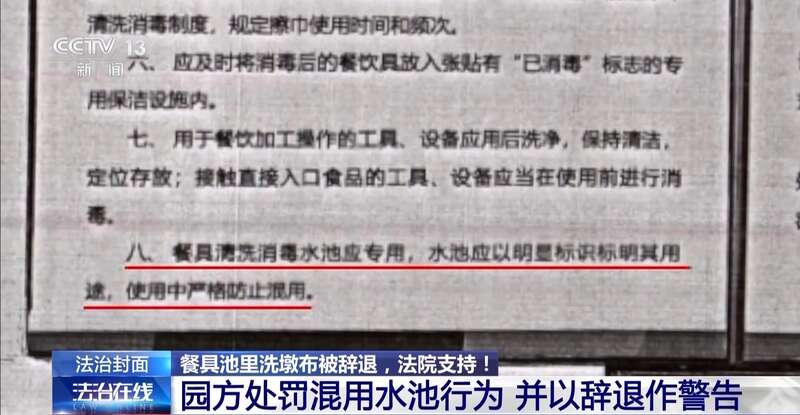 洗墩布被辞退 法院：支持！儿童安全重于一切j9九游会入口首页一名厨工在幼儿园洗碗池里(图9)